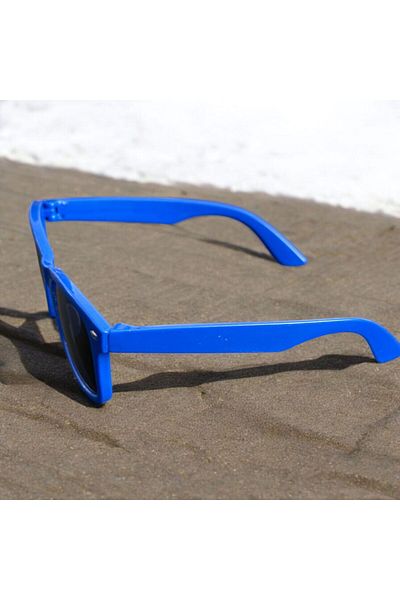 CHANCE GİFT Children's Mirrored Sunglasses Blue-Pink Rb Case Sunglasses Uv400 Protected Shiny