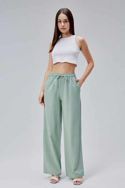 Symirna Loose Fit Linen Blend Women's Trousers