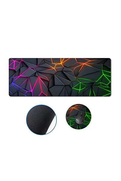 ONSG Mouse Pad Gaming Birou 90x40 cm Dalip, Baza Cauciucata, Antialunecare, S...