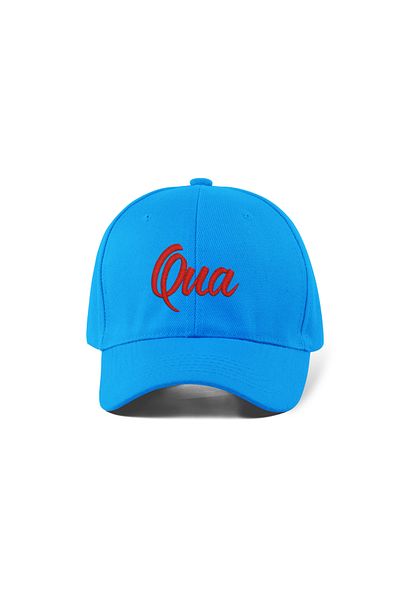 QUATEX Blue Sports Hat with Cross Embroidery Unisex Adjustable Velcro Back It Is a Quality Product