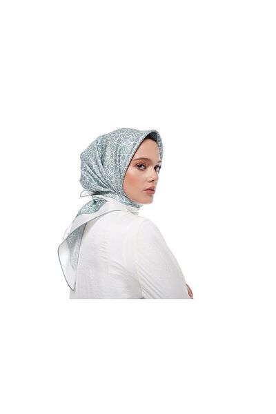 ipekevi Φουλάρι Aqua Green Silk 1119