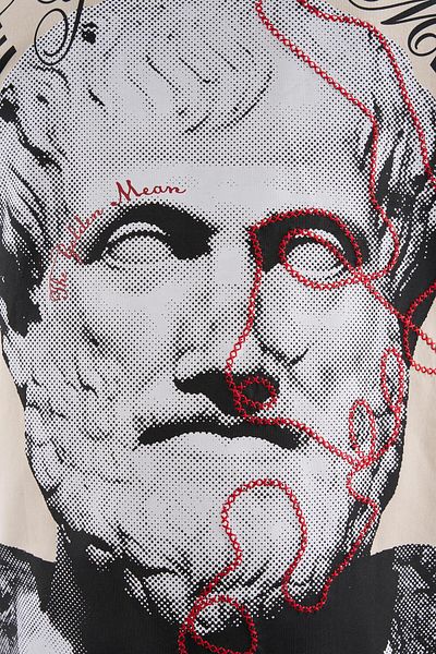 Machinist Men's Aristotle Oversize Soft Beige T-Shirt