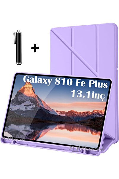 m.tk moveteck Samsung Galaxy Tab S10 Fe Plus 13.1 inç Kılıf Kalem Bölmeli Kat...
