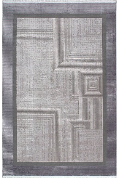 Halı Sepeti Artemis Halı Alegra 3019C Gri Salon Mutfak Kesme Yolluk Makine Ha...