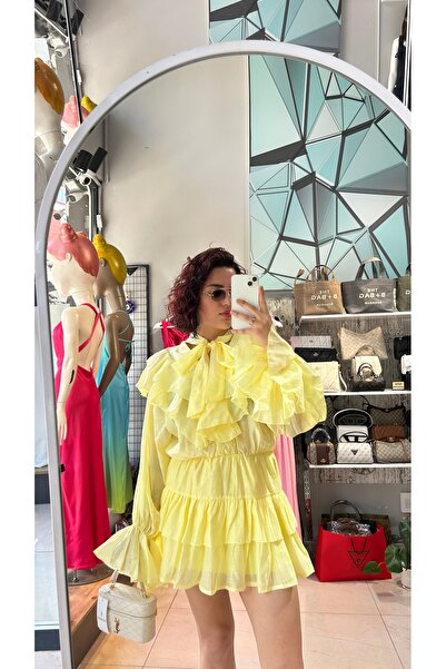 Nupella Butik Fırfırlı elbise