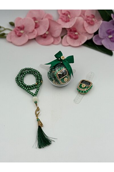 Uğurlu Hac Set mini-vază de rugăciune cu mărgele de perle