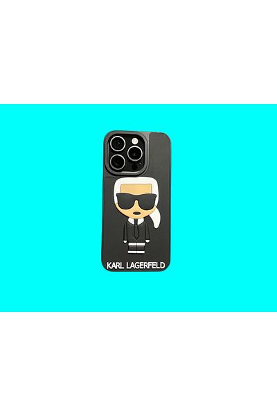 Karl Lagerfeld Husă de telefon, compatibilă cu iPhone 15 PRO MAX, neagră