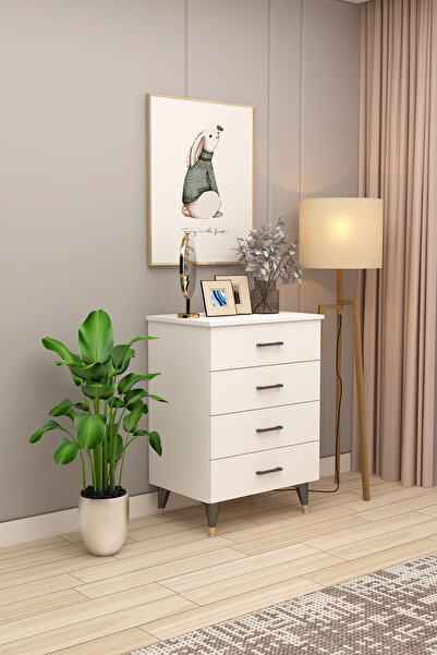asratrend Asra Trend %100 MDFLAM 4 ÇEKMECELİ ŞİFONYER 65cm