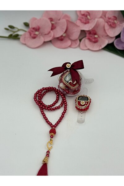 Uğurlu Hac مجموعة مسبحة لؤلؤ زكريماتيك ميني فانوس