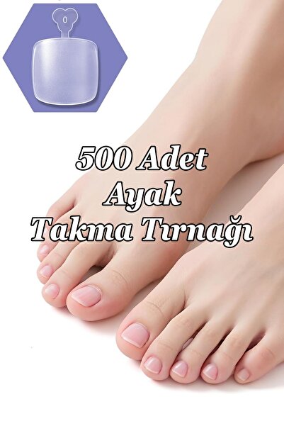 Easy Beauty Ayak Takma Tırnağı 500 Adet Önceden Törpülenmiş Yeni Nesil Esnek ...