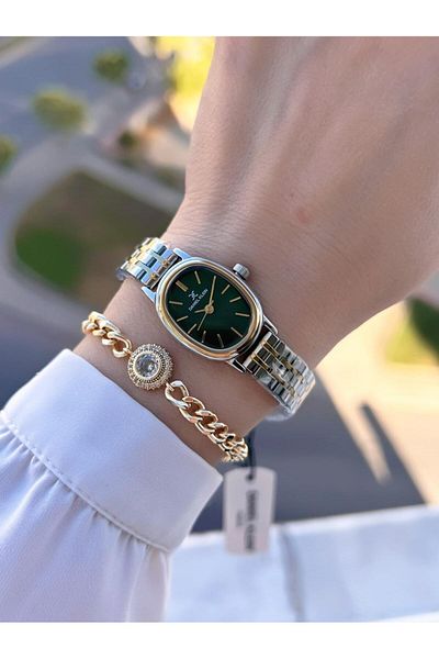 Daniel Klein Steel Cord 30 Mt Water Resistant 2 Years Warranty Women Wrist Watch+Bracelet Bfg10758.6