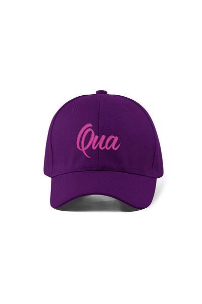 QUATEX Purple Sports Hat with Cross Embroidery Unisex Adjustable Velcro Back It Is a Quality Product