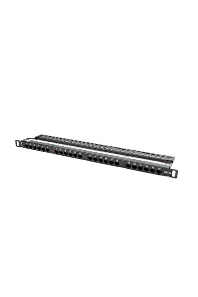 Lanberg Panou de conexiuni Lanberg PPU5-0024-B, 24 porturi , 0.5U, cat 5e, Negru