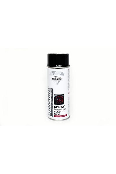 BRILLIANTE Vopsea Spray Cauciucata (Negru) 400Ml Brilliante