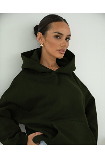 YAKAMEL Basic Baskısız Düz Okul Sweatshirt