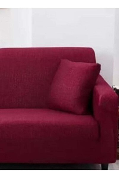 huitich غطاء أريكة مطاطي بمقعد واحد، أحمر، 90×140 سم