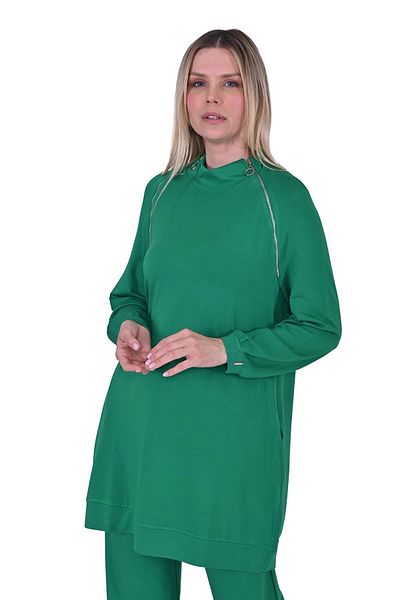 Invee Zippered Sweatpants Set
