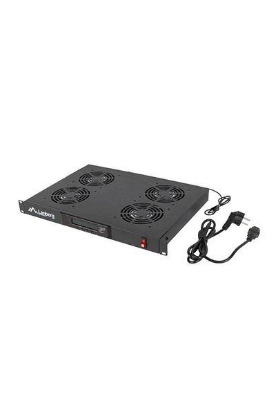 Lanberg Lanberg ventilation panel 1U, 19", 4 fans, 230 V (Black)