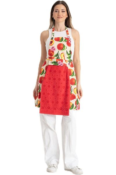 STOREMAX Ntwork Waterproof Kitchen Apron with Red Towel, Apron for Adults, Men Women