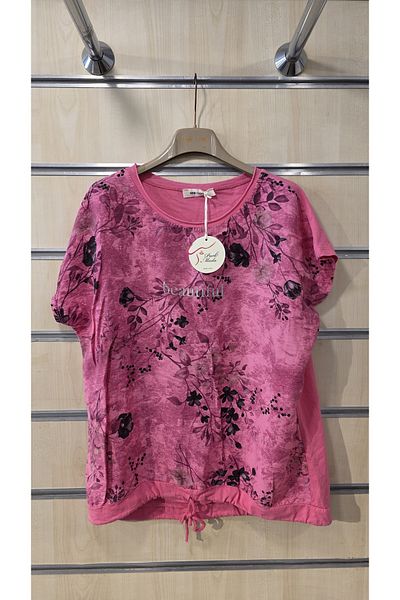 Park Moda Ιταλική μπλούζα με λουλουδάτο σχέδιο με έξι κλωστές