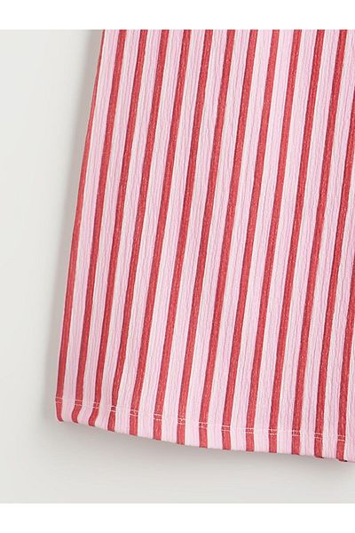 LC Waikiki Pink Girl's Pants with Elastic Waist