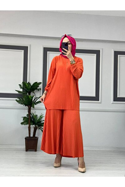Butik Kardelen Sandy Complete Pleated Double Hijab Pants Suit Std B Eden
