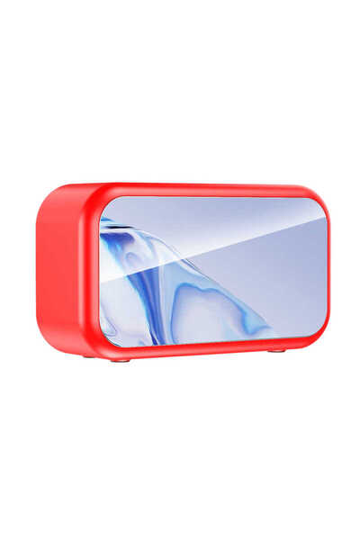 Canpay Çalar Saatli ve FM Radyolu Bluetooth Hoparlör Dijital Saat ve Aynalı T...