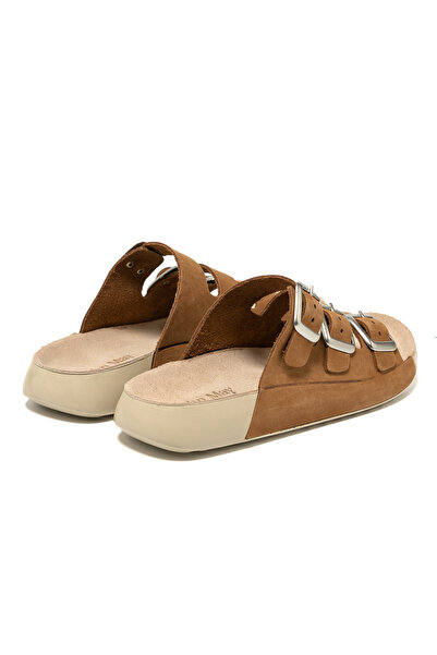 John May Women / Girls Slippers Mar-25Y-050-P29 John May Tan Nubuck