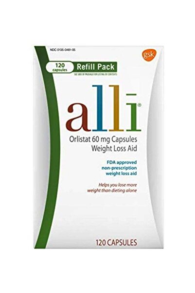 Allia ألي أورليستات 60 ملغ مكمل غذائي لإنقاص الوزن - 120 كبسولة
