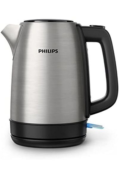 STOREMAX Jvnnastore Daily Collection Steel Kettle 2200 W 1.7 Lt, Light Indicator, Spring Cover, Fast
