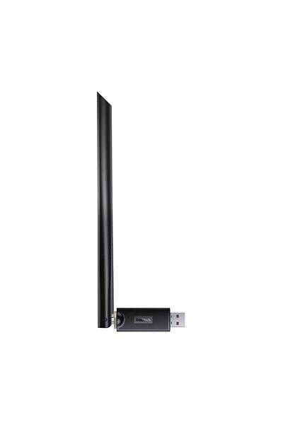 Baseus Adaptor WiFi Baseus FastJoy, ABS / PC, USB-A, 300 Mbps, 20 dBm, 2.4 Ghz (Negru)