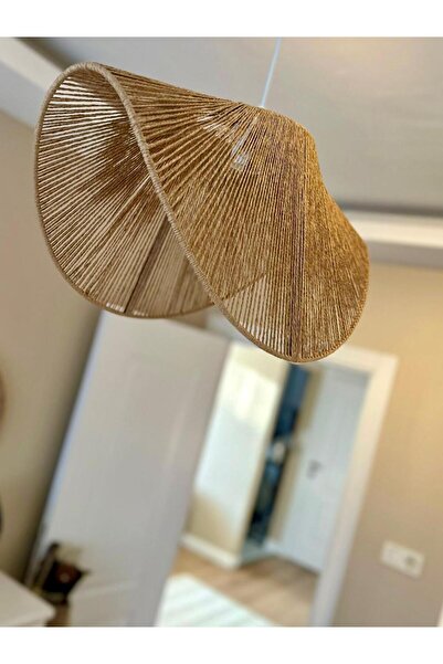 NuaCraft Ev Dekarasyonu El Yapımı Rustik Bohem Aydınlatma Avize (Duy Dahil)