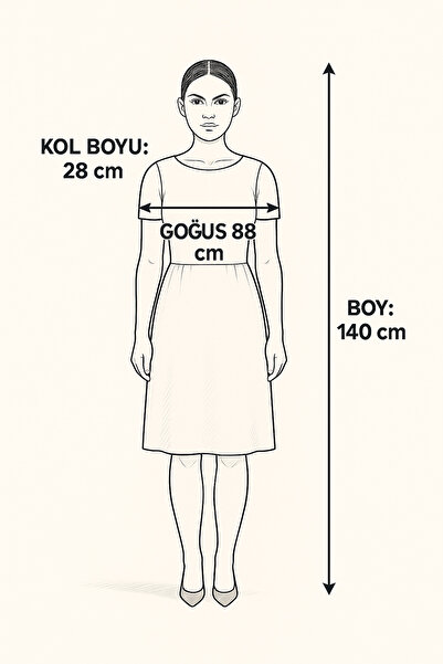 star form V Yaka Kısa Kol Fistolu Elbise