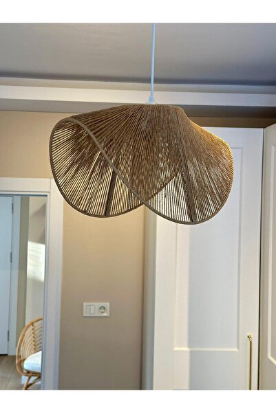 NuaCraft Ev Dekarasyonu El Yapımı Rustik Bohem Aydınlatma Avize (Duy Dahil)