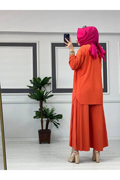 Butik Kardelen Sandy Complete Pleated Double Hijab Pants Suit Std B Eden