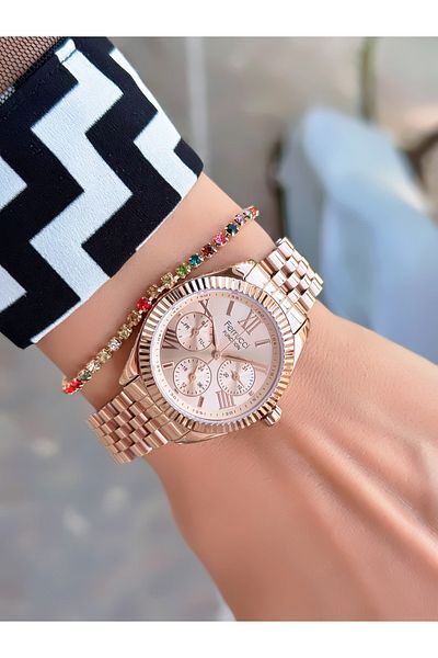 Ferrucci Steel Cord Women's Wristwatch 3 Atm Waterproof with 2 Years Warranty Mechanism