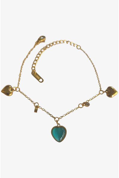 roseberry Blue Heart Steel Bracelet - R1529