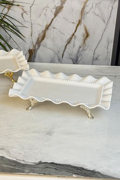 MAY HOME Luxury Presentation Stand with Porcelain Legs