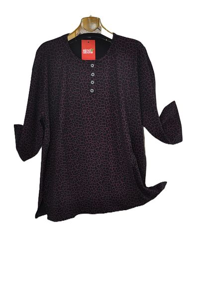 elma abone Super Battal Truvakar Sleeve Combed Bluz