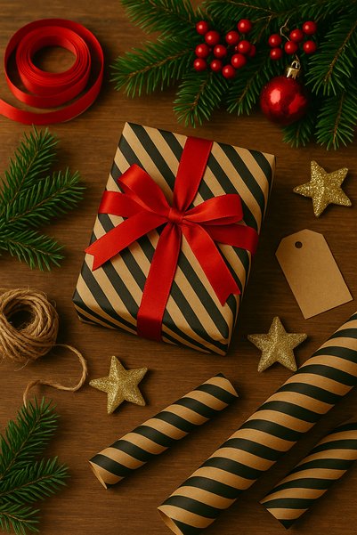 OLİ Art Kraft Black Cheater Line Wrapping Paper 10 Pieces 70X100Cm Gift Packaging Gift Paper