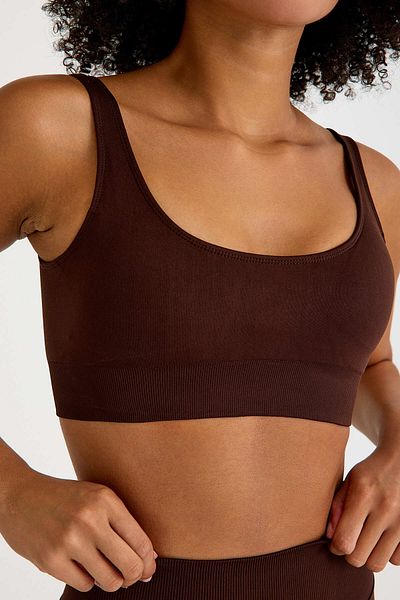 Tria Body Women's Seamless Recovery Sports Suit – High Waist Push-Up Leggings + Bra | Bitter Coffee