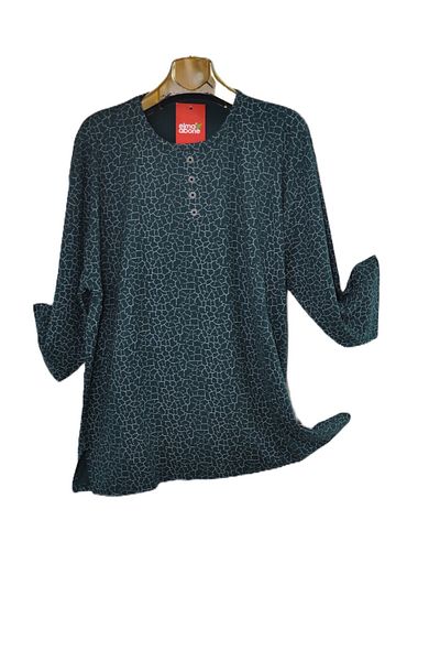 elma abone Super Battal Truvakar Sleeve Combed Bluz