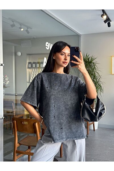 mydukkan.co تي شيرت مغسول مثقوب