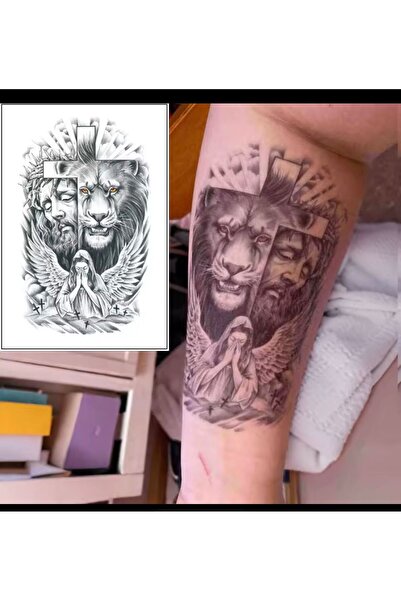 Arescollection YARI KALICI ( MİN 15 GÜN MAX 1 AY) MELEK ASLAN FİGÜRLÜ TATTOO ...