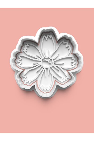 AKTASTORE قالب بسكويت على شكل زهرة وقالب عجينة السكر 0258-2