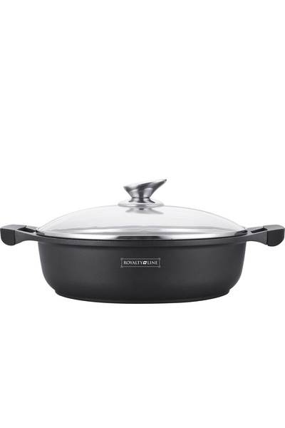 Royalty Line Non-stick shallow pan with marble coating, model BR-ML, 26cm, 3L