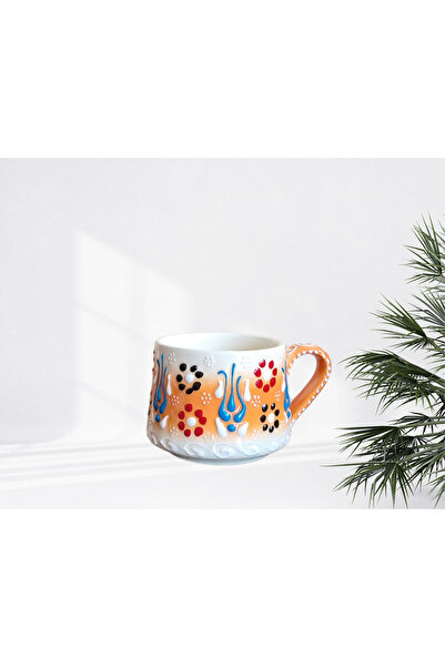 Artiser Tile Mug, Tile Mug, Classic Tile Pattern Mug, Lace Pattern Mug, Decorative Mug