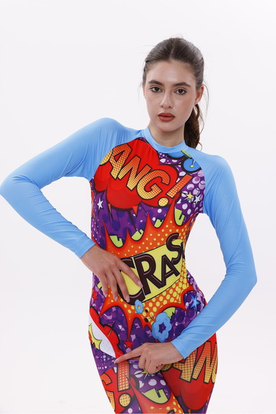 NEPTUNUS SHOP UPF50,KADIN UZUN KOLLU,RASHGUARD,DALIŞ,YELKEN,SÖRF,SCUBA,ÜST GİYİM