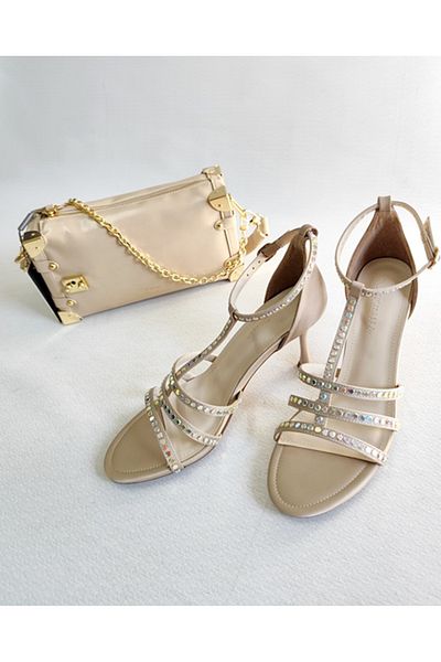 Of&Off Women's Zimbali Cage Heel Shoes
