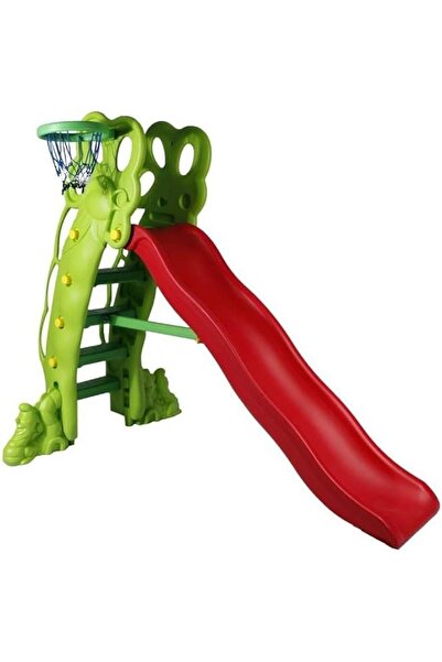 ALBADER 2 in 1 Slide Kids, Outdoor Playset With Basketball, Kid Sets for Back...